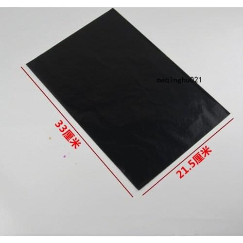 Single-sided black carbon paper A4 size can be used repeatedly 21.5*33CM 100pcs/pack