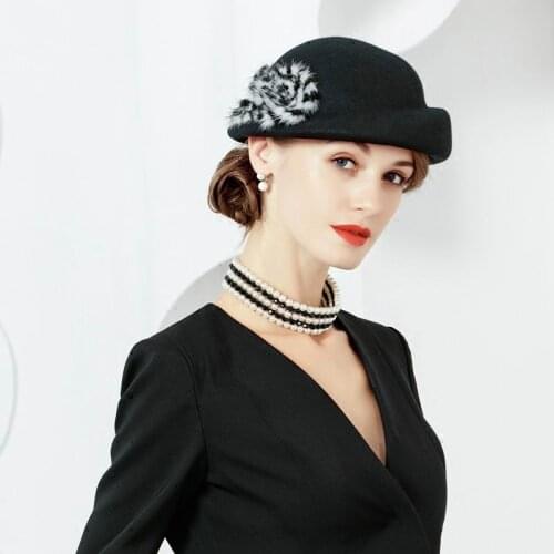 Winter Autumn womens wool beret hat for girl wool hat solid fashion taking the female boina