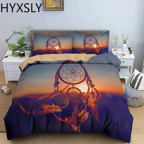 HD Printing DreamCatcher Design 2//3PCS Bed Duvet Cover Quilt Set Single/Twin/Double/Full/Queen/King Size Home Decor Wholesale