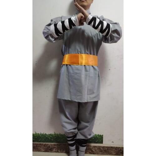 Popular Gray High Quality Cotton Shaolin Monk RobeWing Chun Martial arts Tai chi Suit Kung fu Uniform