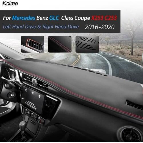 For Mercedes Benz GLC Class Coupe X253 C253 Anti-Slip Mat Dashboard Sunshade Dashmat Carpet Accessories 2016 2018 GLC300 200 220
