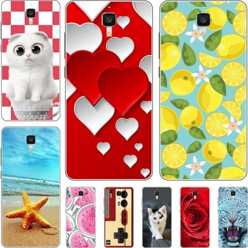 For Xiaomi Mi4 M4 Mi 4 Mi 4W Case 5.0" 3D Flower Emboss Silicone Phone Cases For Xiaomi Mi4 M4 Mi 4 Mi 4W Cover For Xiaomi Mi4