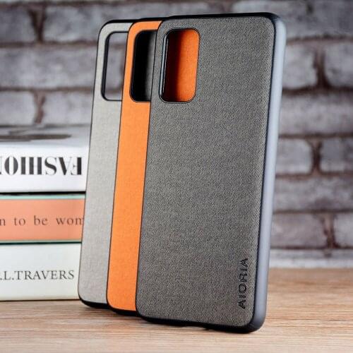 Textile fabric case for Huawei Honor V30 Pro , withTPU+PC 2in1 material,phone case for Huawei Honor V30 Pro case cover capa