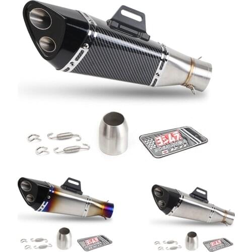 Universal 51mm Yoshimura modified motorcycle exhaust For yamahaR15 R25 R3 R6 Kawasaki ninja250 400 650 muffler pit bike exhaust