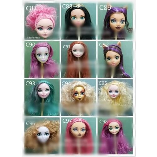 High quality of the original manual painting doll accessory for monster doll head hair