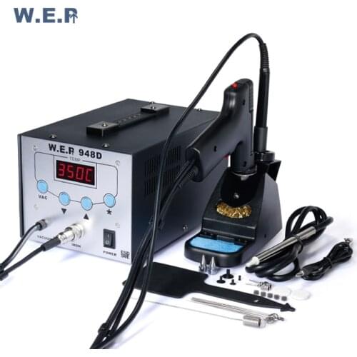 WEP 948D upgrade version BGA repair machine soldering iron solder sucker Gun rework Station