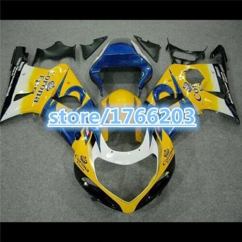 100%Fit Yellow Blue Fairing Kit For A GSX-R1000 GSXR1000 GSX R1000 GSXR 1000 K2 K1 00 01 02 2000 2001 2002 Fairings Ning
