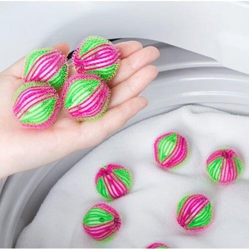 6Pcs Reusable Hair Removal Catcher Filter Mesh Pouch Cleaning Balls Bag Dirty Fiber Collector Washing Machine Laundry Balls