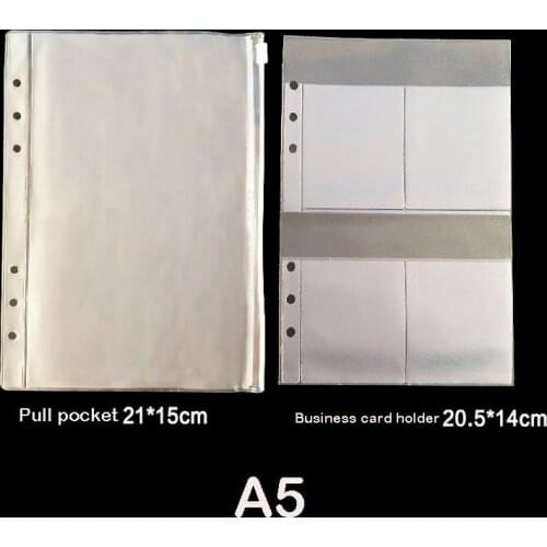 A5 Translucent PP Bag Loose-leaf Bill Information Bag Hand Bag Bill Receiving Bag