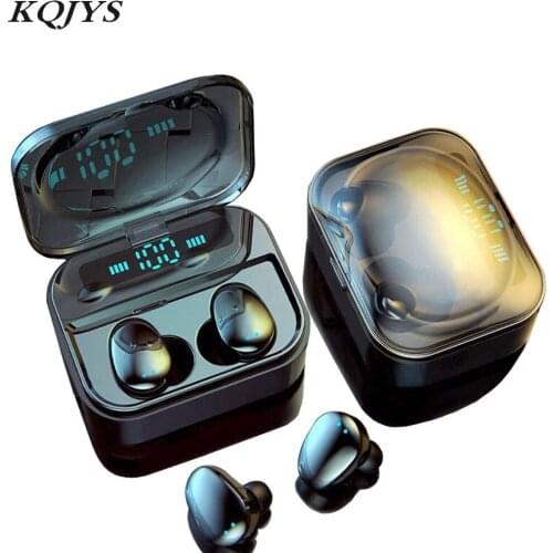 TWS Wireless Bluetooth 5.0 Earphone IP7 Earphone 6D Stereo HiFi Wireless Earbud Gaming Earphone with Microphone 2200mAh Earphone