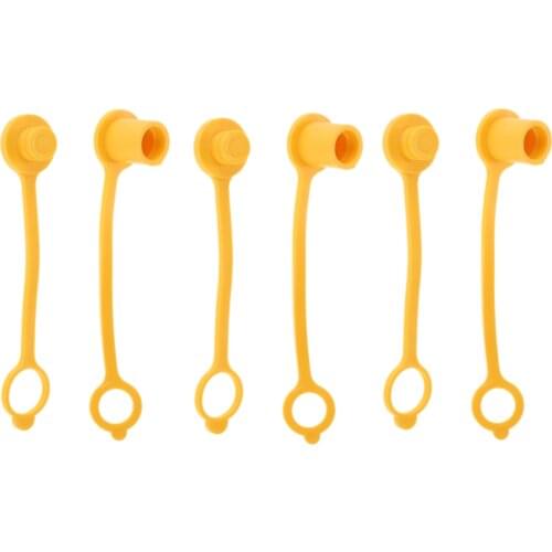 6pcs Propane/Natural LP Gas Quick Disconnect Connect 3/8"" Dust Cap (3/8"") For Grill