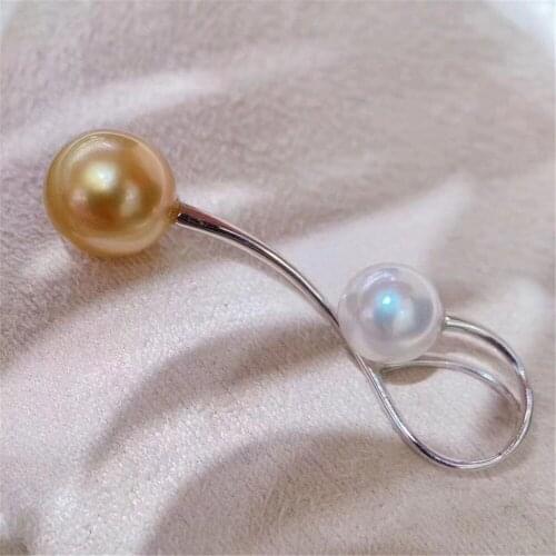 DIY Pearl Accessories S925 Sterling Silver Concealer Beads Jade Pendant Base Empty Support For Women Making Jewelry Gift