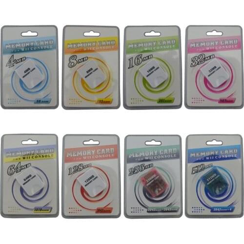 128M 64M 256M 32M 512M Memory Storage Card Saver Save For Wii For GameCube For GC Xmas Gift