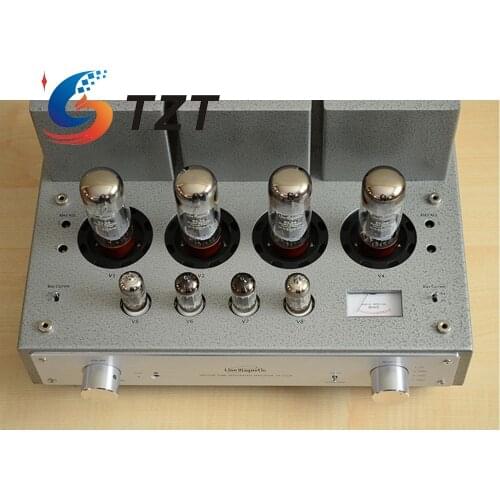TZT Line Magnetic Tube Amplifier LM-211IA Integrated EL34*4 Push-Pull Tube Amplifier 32W*2(Ultralinear) 15W*2(Triode)