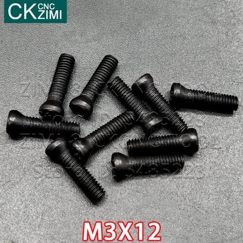 M3*12 mm M3X12 Screw CNC Inserts Torx Screw for Replaces Carbide Insert CNC Lathe Tool Cutter Toolholder Accessories Lathe Tools