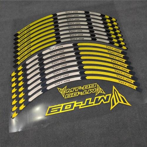 Motorcycle For Yamaha MT-09 MT09 Protector Racing Sticker Wheel Decals 17inch Rim Modification High Quality Decal Applique