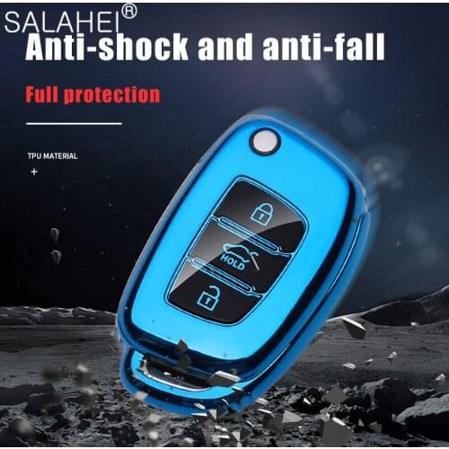 TPU Soft Car Key Cover Case Cover Protection For Hyundai ix35 Solaris Tucson 2016 Accent Santa Fe Smart Remote Auto Accessories