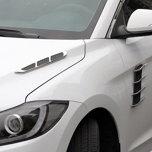 My Good Car Car Styling Hood Side Flow Vent Fender car shark gills Sticker for Hyundai elantra ix35 solaris accent i30 ix25