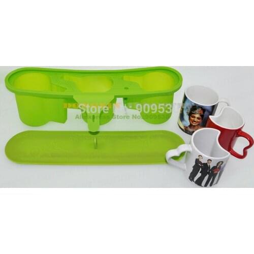 New 110Z Thermostability Silicone Rubber Mug Fixture Clamp For Irregular Mug 3D Sublimation Machine Slicone Mould