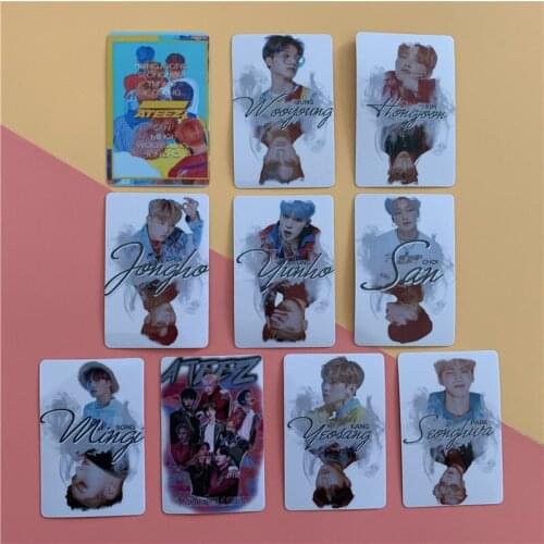KPOP ATEEZ New Album TREASURE EPILOGUE: Action To Answer LOMO Card Photo Card Stickers Bus Card Stickers Fans Collection wj103