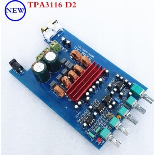 NEW DP1 TPA3116 D2 NE5532 * 4 2.1 HIFI AUDIO Digital Amplifier Board 50W * 2 + 100W / Subwoofer