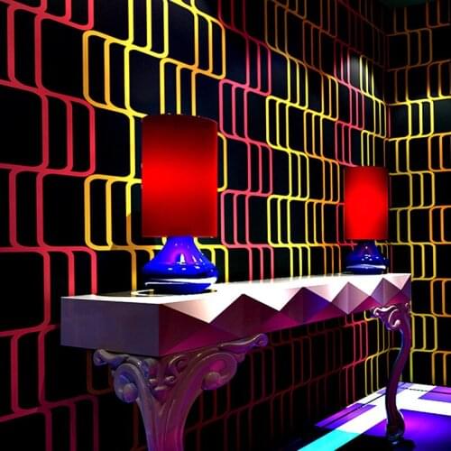 KTV wallpaper 3D three dimensional personality fashion flash wall cloth Bar Hotel fancy ballroom box theme room wallpaper