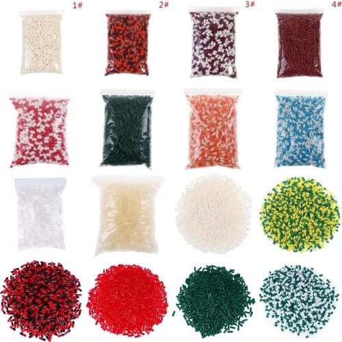 10/100/100pcs/bag Empty Hard Gelatin Capsule MedicineCapsule Red And White Empty Pill Box Empty Separated Capsules