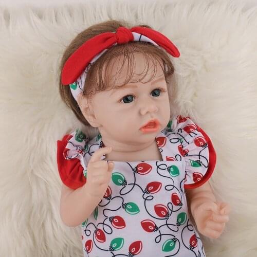 Realistic Reborn Baby Dolls Silicone Soft Body Fashion Boneca Reborn For Kids Christmas Gift Best Playmates