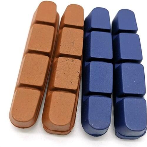 FOURIERS BR-E008 Road Bicycle Brake Shoes V Pads Fit Caliper for Carbon Aluminium Wheelsets