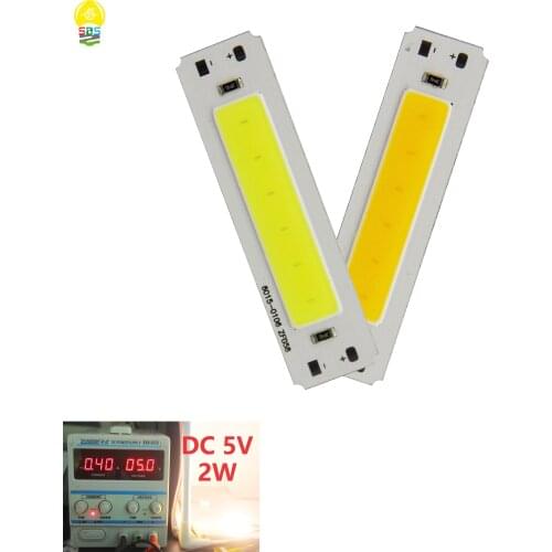 SUMBULBS 2019 new DC 5v 2W LED COB strip bar light source 60*15mm Warm cold white 3000K 6500K for DIY USB lights