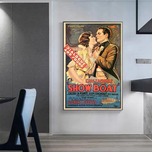 V0310 Show Boat Vintage Classic Movie Wall Silk Cloth HD Poster Art Home Decoration Gift