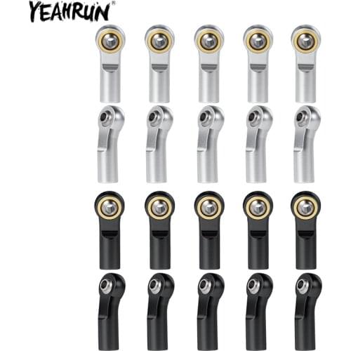 YEAHRUN M3 Ball Head Aluminum Alloy Linkage Pull Rod Tie Rod End Ball Head Connector for 1:10 SCX10 RC Model Toy Parts