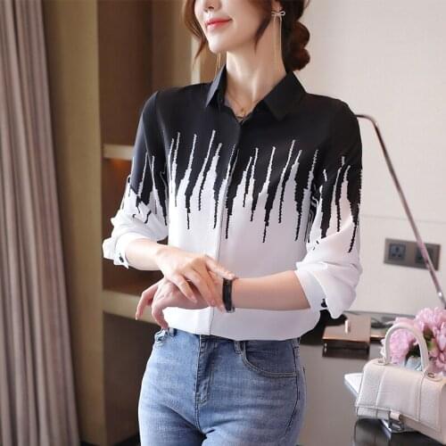 Womens long-sleeved shirts 2021 new spring and summer fashion foreign style mulberry silk top