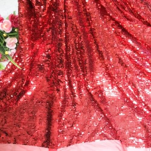 1Y/Lot 5mm fish scales sewing sequins fabric for rainbow sequin dress wedding decoration