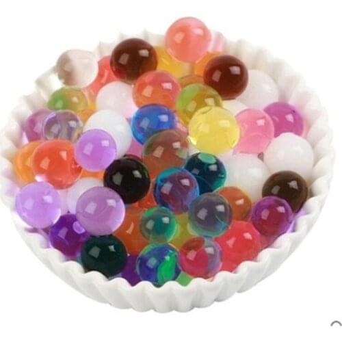 200pcs/bag Crystal Soil Hydrogel Gel Polymer Water Beads Wedding Decoration Polymer Growing Water Balls Big Home Decoration