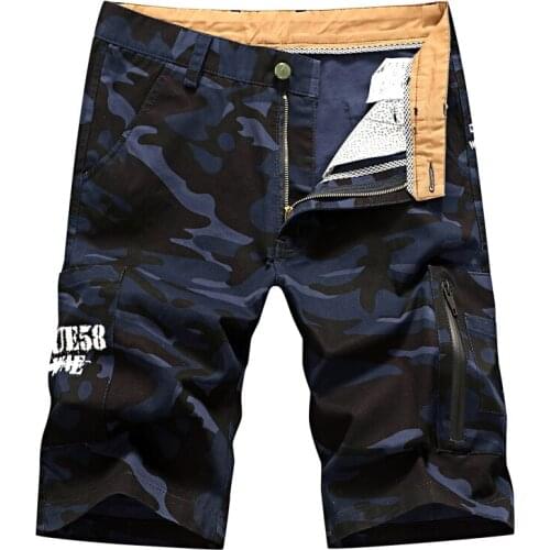 3 Color 2020 Summer New Style Mens Camouflage Shorts Fashion Casual Straight Cotton Cargo Shorts Male Brand