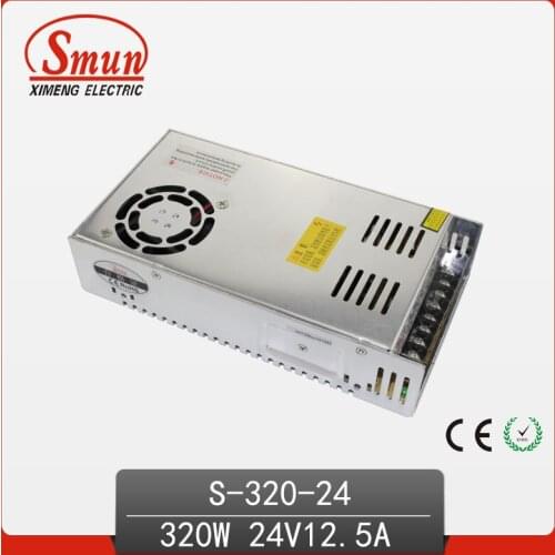 320W 24VDC 12A Single Output AC-DC Switching Power Supply With CE ROHS