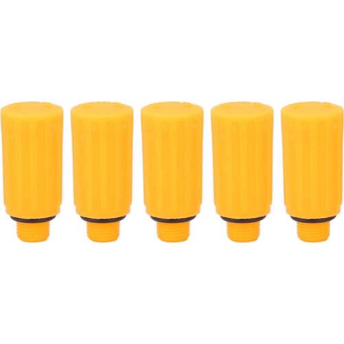 5pcs 9/15.5mm Yellow Breathing Rod Vent Hat for Air Compressor Pump Applicable For Most Of Piston Type Air Compressors