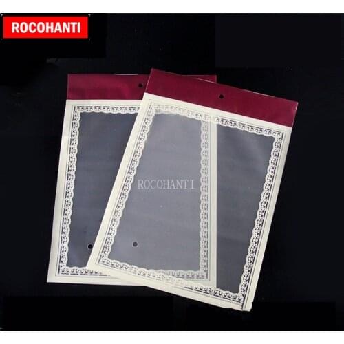 50x Custom Logo Printed High Transparent Lace Zip Lock Zipper Plastic Bag for Shopping Clothing Retail Packaging