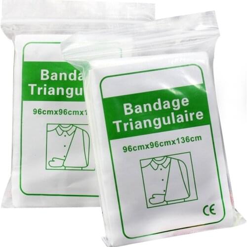 6 Packs/Lot Non-woven Triangular Plaster Bandage Medical Supply Wound Dressing Fracture Fixation Bandage Wound care