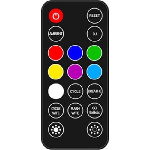 Car Atmosphere Lights 5 Modes Ambient Lamp With Remote Multi-color Portable Decorative Light for Auto Home USB Rechargeable