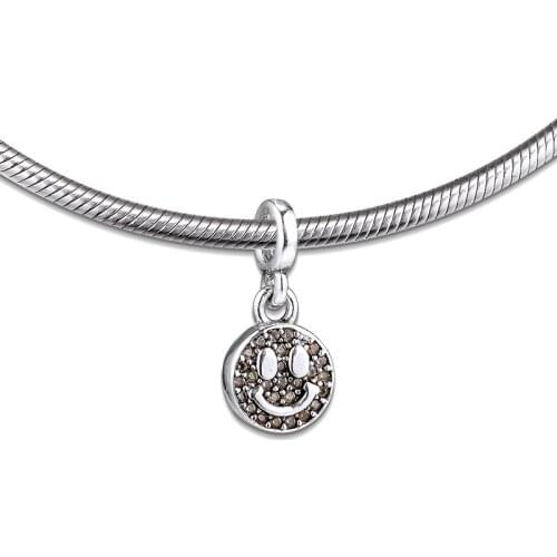 Beads fits for Necklaces Bracelets 100% 925 Sterling Silver Jewelry Signature ME My Smile Charms Free Shipping