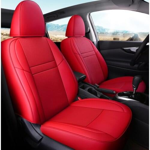 Custom Exact Fit Seat Covers Front & Rear 5 Seats leather For nissan Qashqai Car Seat Cushion Support car accessories styling