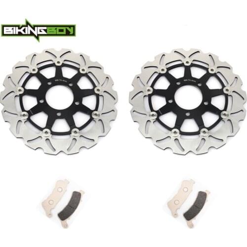 BIKINGBOY Boulevard VLR 1800 C109RT C109R 08 09 10 VLR 1800 C1800R Intruder 08-13 12 11 Front Brake Discs Disks Rotors + Pads