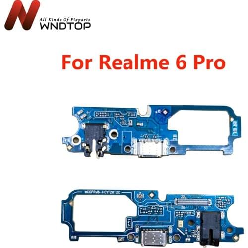 For Ralme 6 Pro USB Port Charger Dock Plug Connector Flex Cable For Oppo Realme 6 Pro Charging Port Board Replace