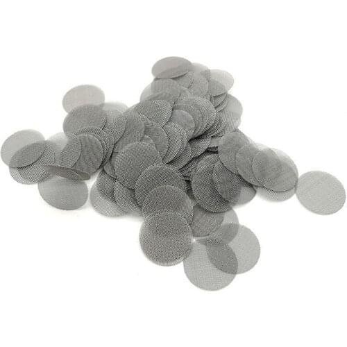 100PCS Multifunctional Stainless Steel Filters Combustion Net Hookah Water Pipe Filter Screen Gauze Tobacco Smoking Accessorie