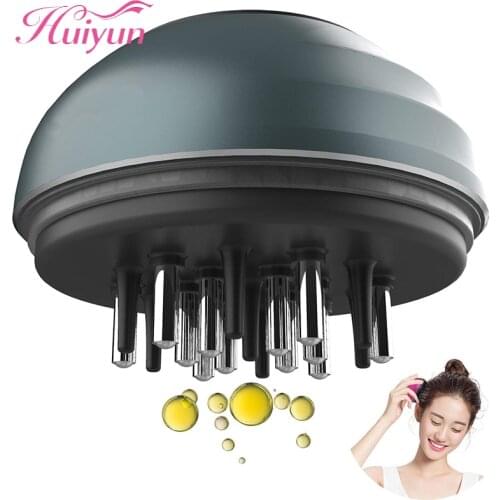 Huiyun Applicator Comb For Medicine Scalp Head Fluid Comb Essential Oil Hair Treatment Device Massager Brush Growth Brushes Blue