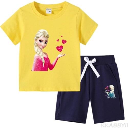 Game Girls Clothing Kids Clothes Boys Toddler Girl Ruffle Outfits Clothing Girl Set T+ Shorts Suit for Boys