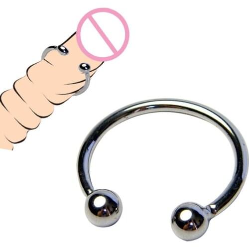 Sex Stainless Steel Cock Ring Delayed Ejaculation Lock Glans Sleeve Ring Penis Ring Cockring Adult Products Sex Toys For Men Gay