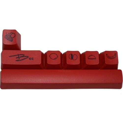 7Keys Little Bee PBT 6.25U Space Esc Enter Arrow Keycap Dye-Sub Keycap for cherry MX Mechanical Keyboard Gaming Player